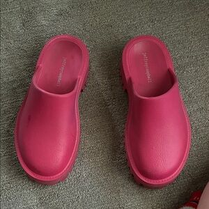 Vibrant Pink Slip-On Clogs